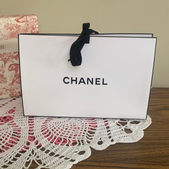 CHANEL Other - CHANEL White Bag with Black Accents